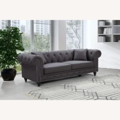 Other Sofa In Grey Linen Upholstery W/ Wood Frame - 1500 1500 frame 0 2477