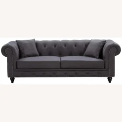 Other Sofa In Grey Linen Upholstery W/ Wood Frame - 1500 1500 frame 0 2480