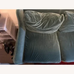 Article Velvet Couch Pacific Blue