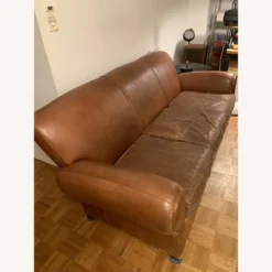 Pottery Barn By Mitchell Gold Manhattan Leather Sofa - 1500 1500 frame 0 2561