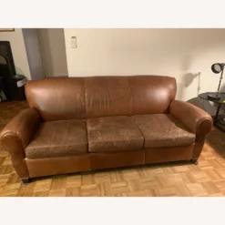 Pottery Barn By Mitchell Gold Manhattan Leather Sofa - 1500 1500 frame 0 2562