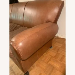 Pottery Barn By Mitchell Gold Manhattan Leather Sofa - 1500 1500 frame 0 2563