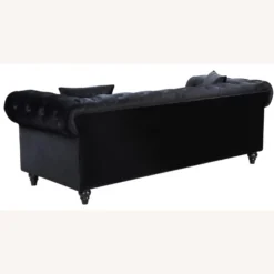 Other Sofa In Black Linen Upholstery W/ Wood Frame 10 Other Sofa In Black Linen Upholstery W/ Wood Frame - 1500 1500 frame 0 2571