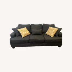 Raymour & Flanigan Union Square Dark Grey Sofa - 1500 1500 frame 0 2587