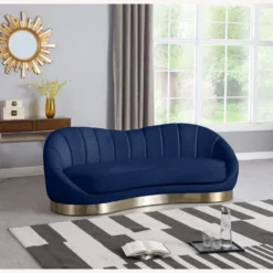 Other Sofa In Shell-Shaped Navy Velvet Finish 13 Other Sofa In Shell-Shaped Navy Velvet Finish - 1500 1500 frame 0 2605