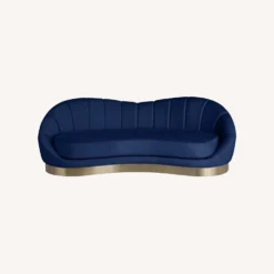 Other Sofa In Shell-Shaped Navy Velvet Finish 14 Other Sofa In Shell-Shaped Navy Velvet Finish - 1500 1500 frame 0 2606