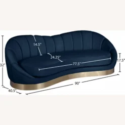 Other Sofa In Shell-Shaped Navy Velvet Finish 18 Other Sofa In Shell-Shaped Navy Velvet Finish - 1500 1500 frame 0 2610