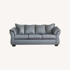 Ashley Furniture Darcy - Steel Sofa + Ottoman - 1500 1500 frame 0 2615