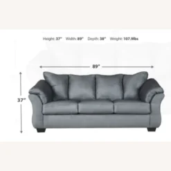 Ashley Furniture Darcy - Steel Sofa + Ottoman - 1500 1500 frame 0 2619