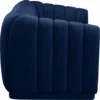 Other Sofa In Navy Velvet W/ Deep Channel Tufting