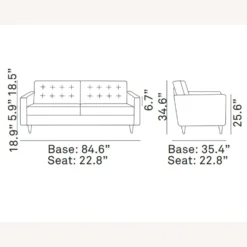 Other Modern Style Sofa In Beige Fabric W/Tufted Buttons - 1500 1500 frame 0 2644