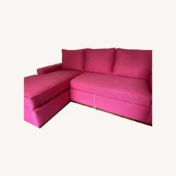 Apt2b Bubble Gum Pink Sleeper Sofa With Chaise - 1500 1500 frame 0 267
