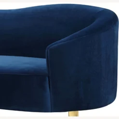 Other Contemporary Sofa In Navy Velvet W/ Curved Design 14 Other Contemporary Sofa In Navy Velvet W/ Curved Design - 1500 1500 frame 0 2685