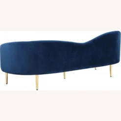 Other Contemporary Sofa In Navy Velvet W/ Curved Design 17 Other Contemporary Sofa In Navy Velvet W/ Curved Design - 1500 1500 frame 0 2688