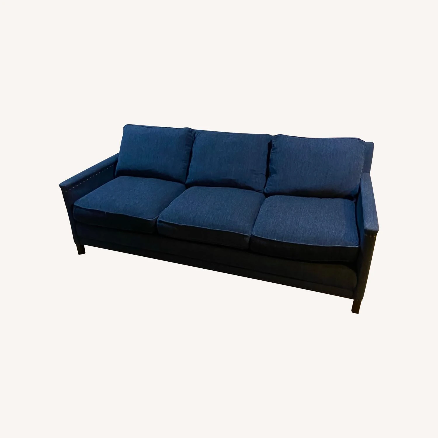 Safavieh Sofa With Custom Sunbrella Velvet 3 Safavieh Sofa With Custom Sunbrella Velvet - Image 3