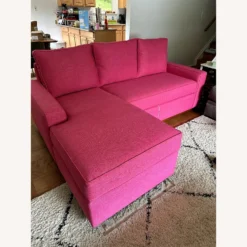 Apt2b Bubble Gum Pink Sleeper Sofa With Chaise - 1500 1500 frame 0 270