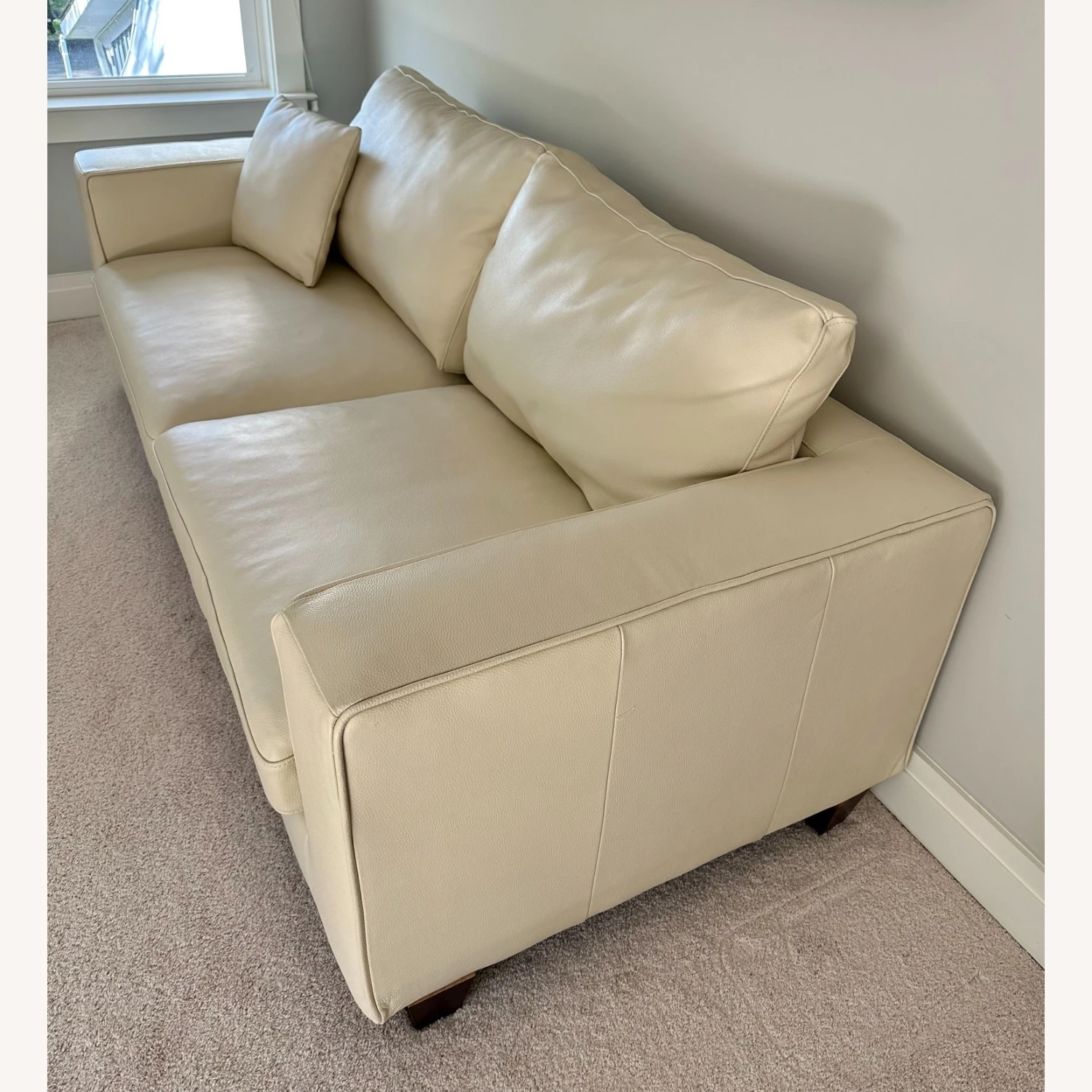 Modern Leather Sofa Couch 2 Modern Leather Sofa Couch - Image 2