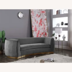 Other Sofa In Grey Velvet W/ Curved Back Design 13 Other Sofa In Grey Velvet W/ Curved Back Design - 1500 1500 frame 0 2767