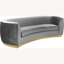 Other Sofa In Grey Velvet W/ Curved Back Design 14 Other Sofa In Grey Velvet W/ Curved Back Design - 1500 1500 frame 0 2768