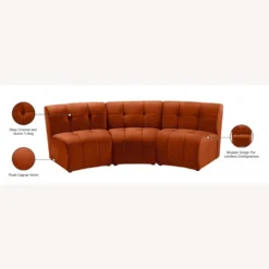 Other 3-Piece Sectional In Button Tufted Cognac Finish - 1500 1500 frame 0 2782