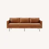 West Elm Axel 89" Sofa, Saddle Leather, Nut