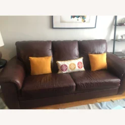 Brown Leather Sofa