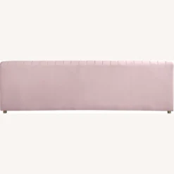 Other Sofa In Pink Velvet W/ Unique Leveled Arms