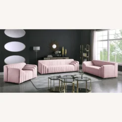 Other Sofa In Pink Velvet W/ Unique Leveled Arms 18 Other Sofa In Pink Velvet W/ Unique Leveled Arms - 1500 1500 frame 0 2883