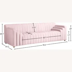 Other Sofa In Pink Velvet W/ Unique Leveled Arms 19 Other Sofa In Pink Velvet W/ Unique Leveled Arms - 1500 1500 frame 0 2884