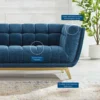 Other Sofa In Navy Crushed Performance Velvet