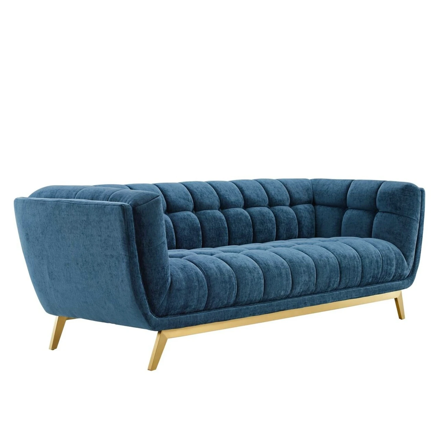 Other Sofa In Navy Crushed Performance Velvet 7 Other Sofa In Navy Crushed Performance Velvet - Image 7