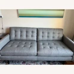 Crate & Barrel Mid Century Modern Petrie Apartment Sofa