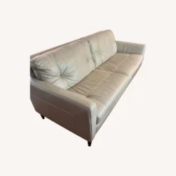 Genuine Leather Silver Gray Sofa - 1500 1500 frame 0 2926