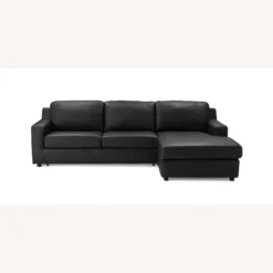 Other Right-Hand Facing Chaise In Black Premium Leather - 1500 1500 frame 0 322