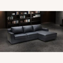 Other Right-Hand Facing Chaise In Black Premium Leather - 1500 1500 frame 0 326