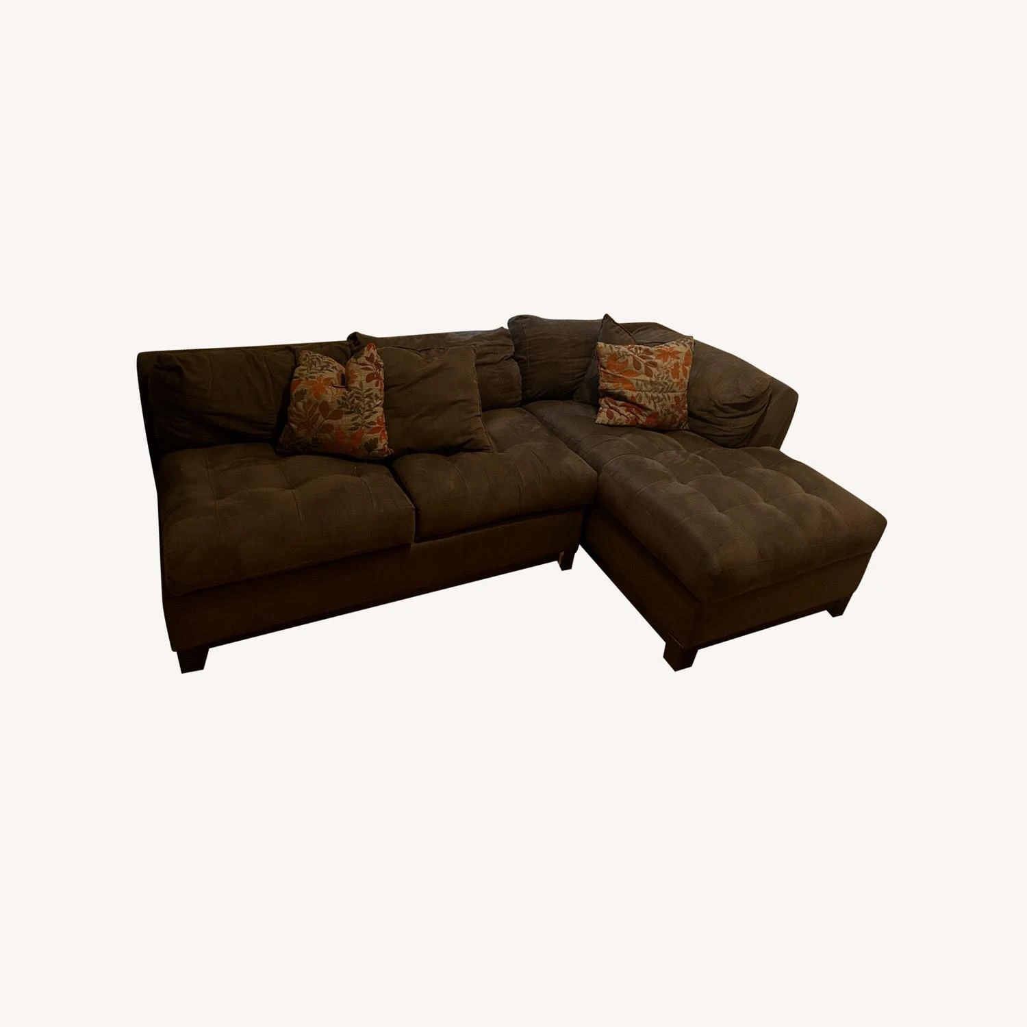 Brown Sectional Polyuerethane Sofa 1 Brown Sectional Polyuerethane Sofa