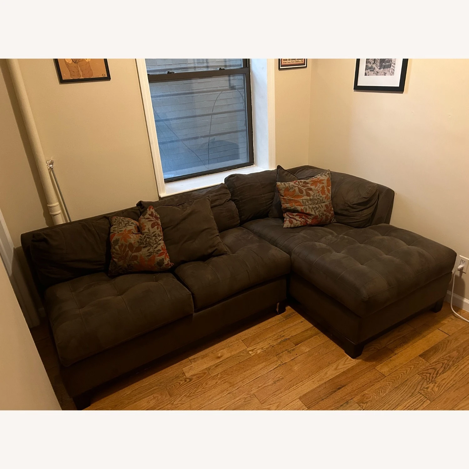 Brown Sectional Polyuerethane Sofa 3 Brown Sectional Polyuerethane Sofa - Image 3