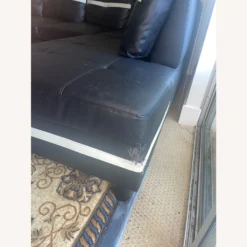 Faux Leather Sofa