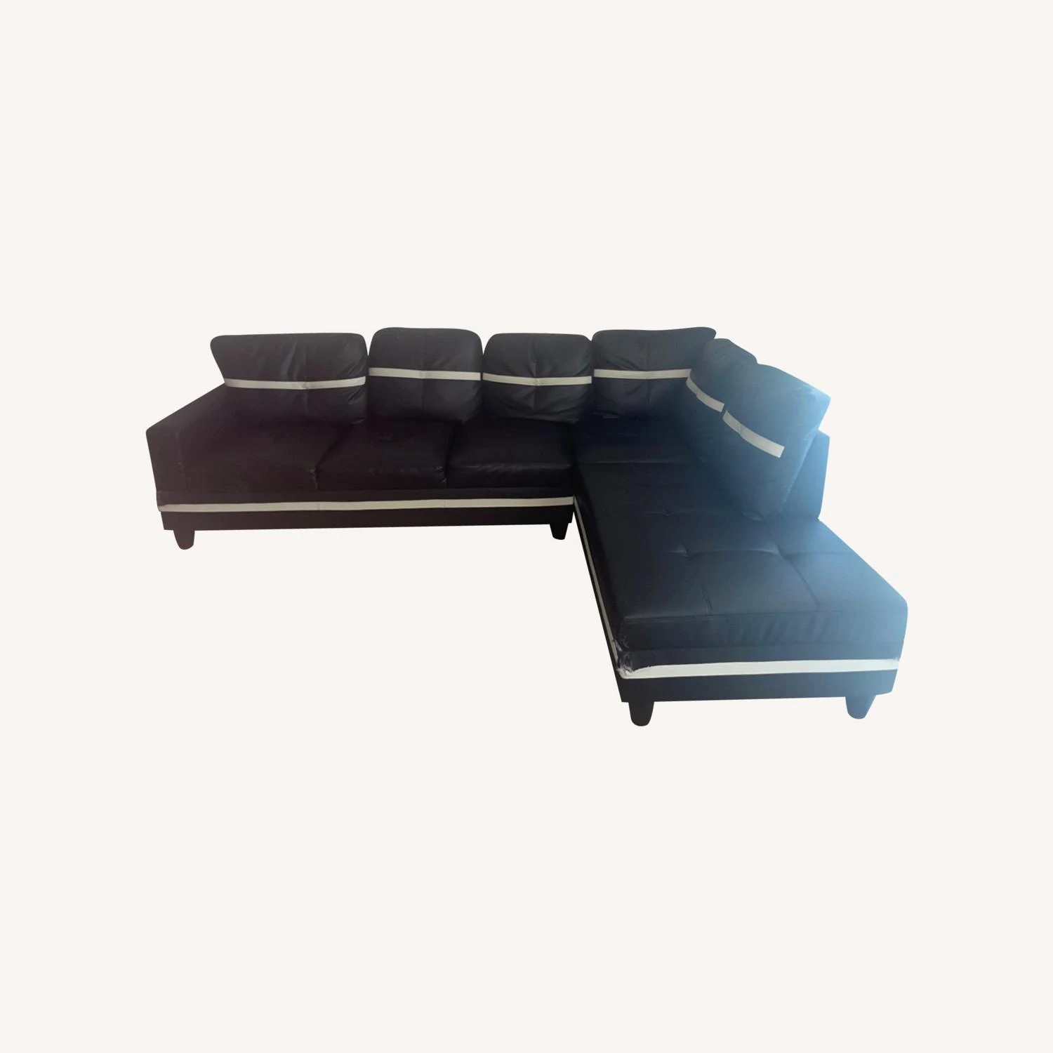 Faux Leather Sofa 6 Faux Leather Sofa - Image 6