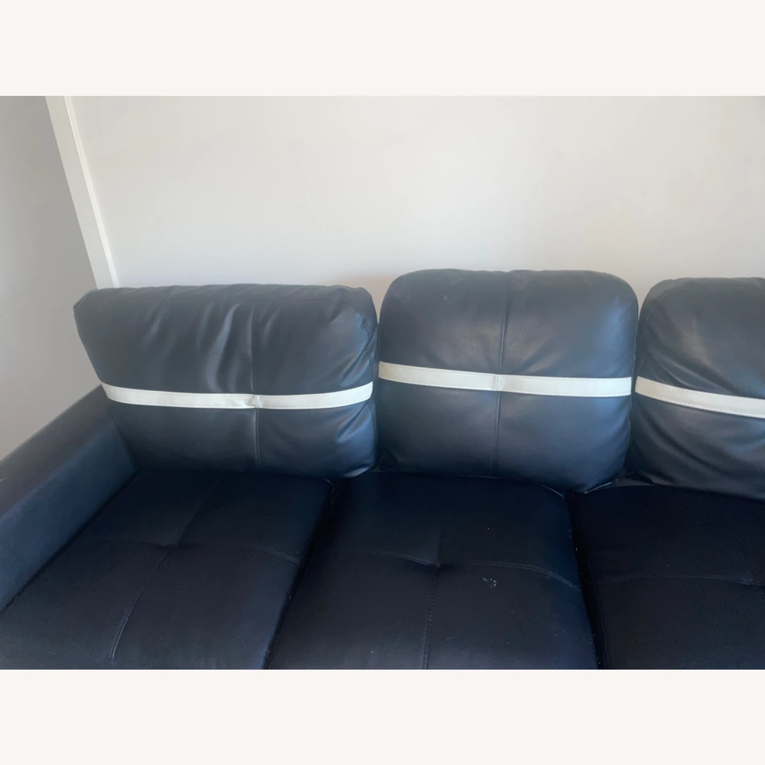 Faux Leather Sofa 8 Faux Leather Sofa - Image 8