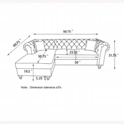 Other 2-Piece Sectional In Oatmeal Linen-like Upholstery - 1500 1500 frame 0 428