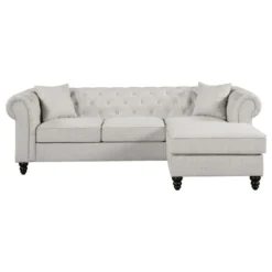 Other 2-Piece Sectional In Oatmeal Linen-like Upholstery - 1500 1500 frame 0 429