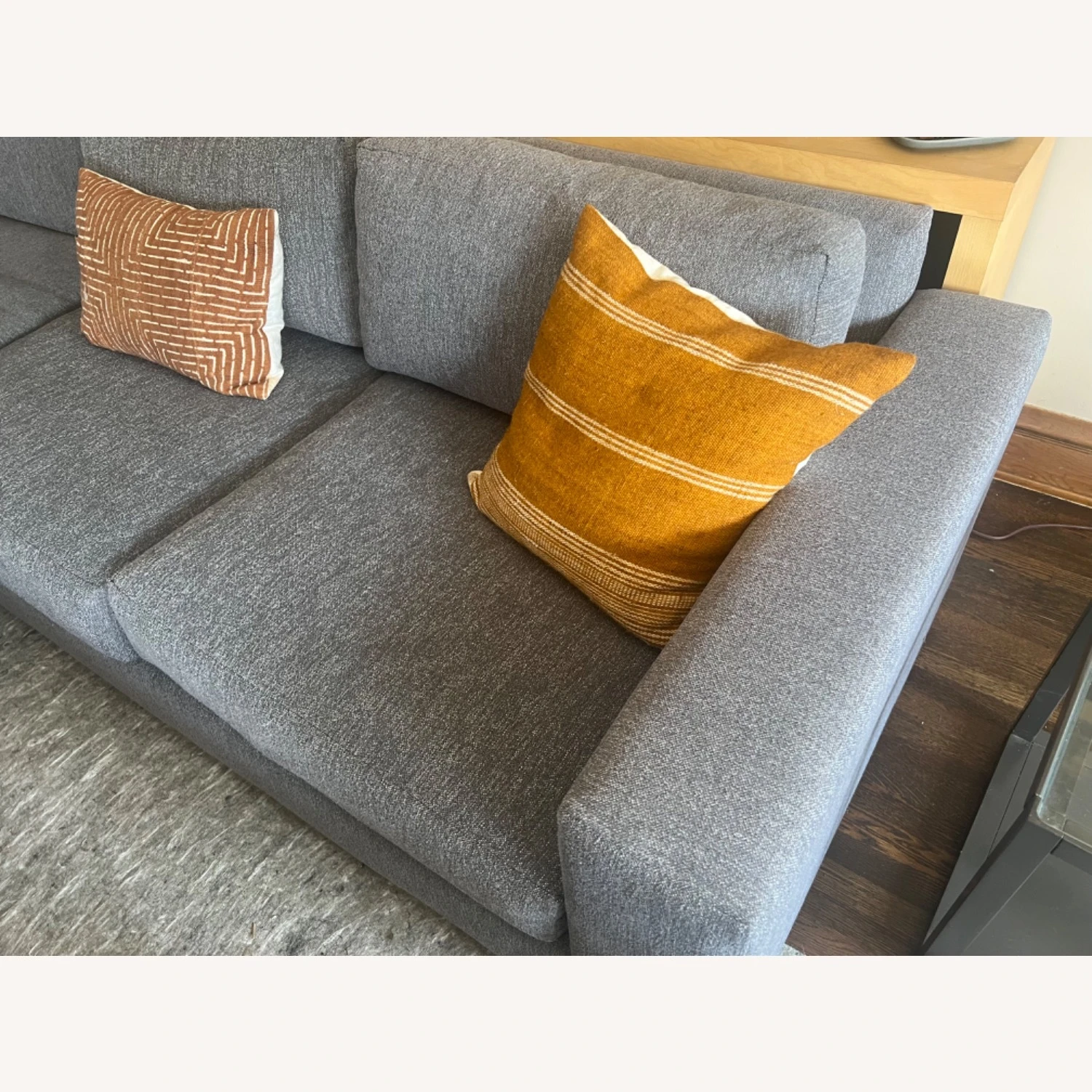 West Elm Down Filled Urban Sectional In Gray 3 West Elm Down Filled Urban Sectional In Gray - Image 3