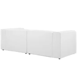 Other 2-Piece Sectional Sofa In White Fabric Foam Finish - 1500 1500 frame 0 448