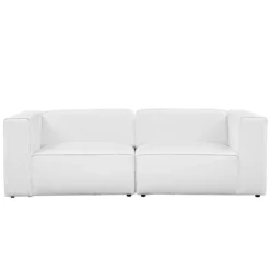 Other 2-Piece Sectional Sofa In White Fabric Foam Finish - 1500 1500 frame 0 449