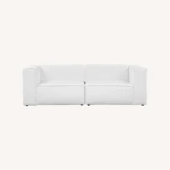 Other 2-Piece Sectional Sofa In White Fabric Foam Finish - 1500 1500 frame 0 450