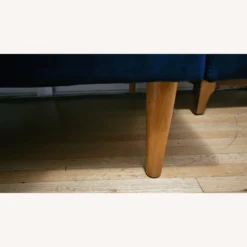 West Elm Oliver 2 Piece Sectional Blue Velvet - 1500 1500 frame 0 454