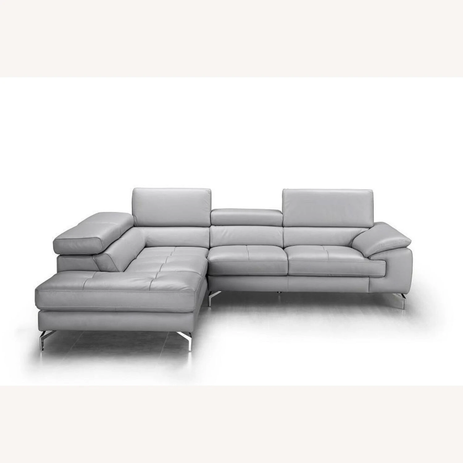 Other Left-Hand Facing Sectional In Element Grey Leather 2 Other Left-Hand Facing Sectional In Element Grey Leather - Image 2