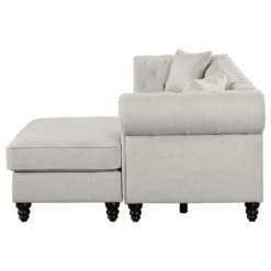 Other Sectional In Oatmeal Fabric W/ Wide Roll Arms - 1500 1500 frame 0 57
