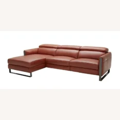 Other Left-Hand Chaise Sectional InOchre Italian Leather